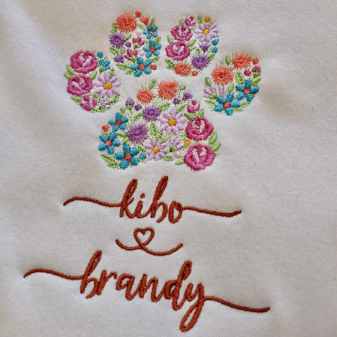 Sudadera Bordada HUELLA