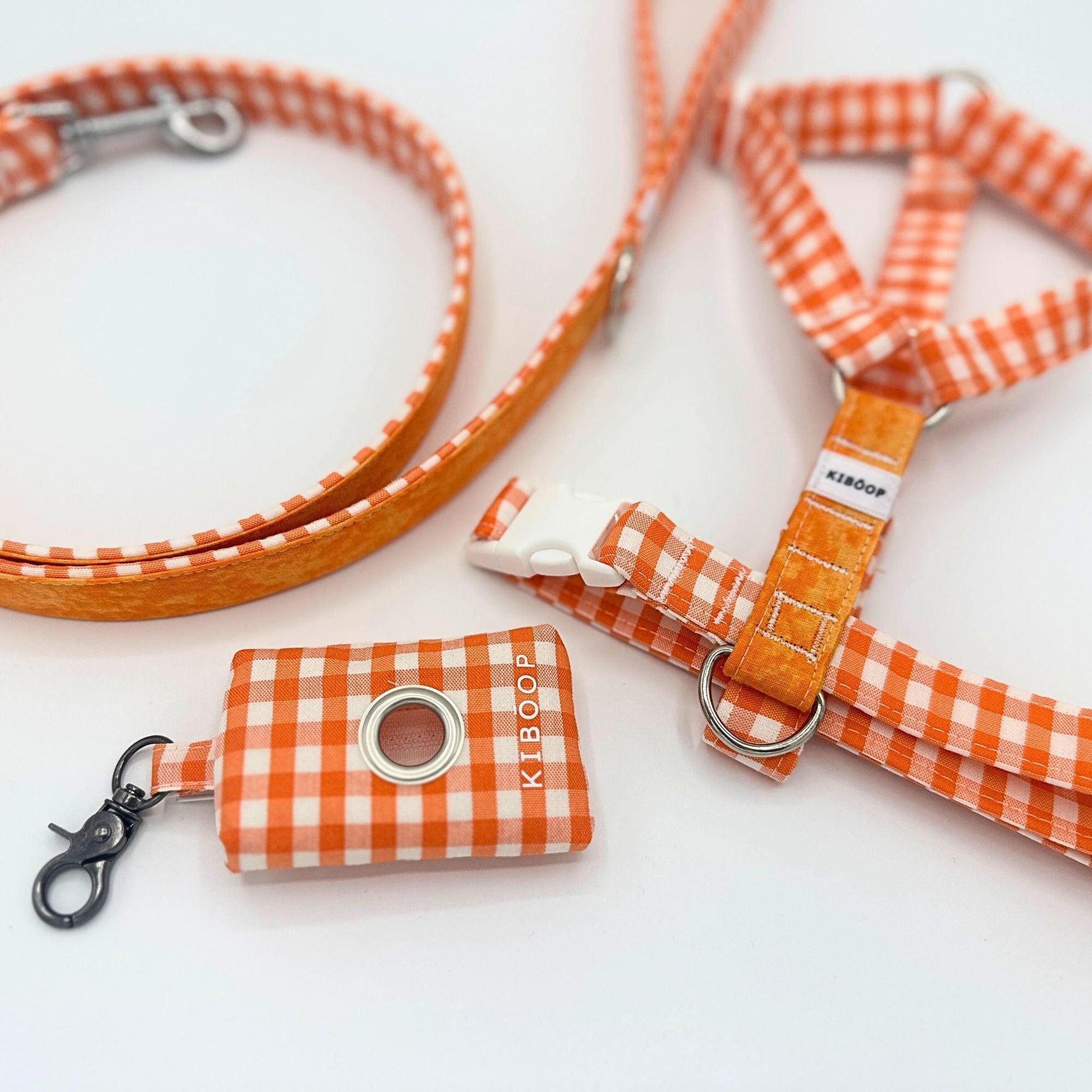 Arnés Vichy Mandarina - Kiboop Store