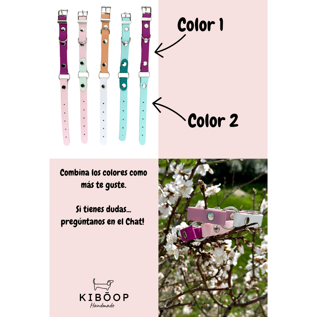 Collar ID bicolor - Kiboop Store