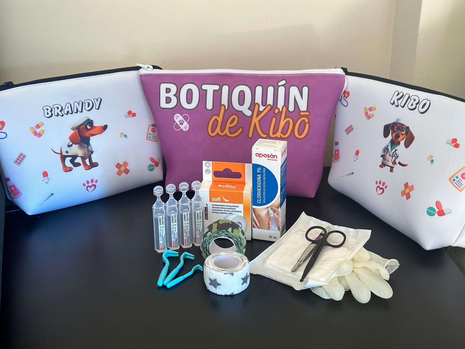 BOTIQUÍN Personalizado Primeros Auxilios para perros y gatos - Kiboop Store